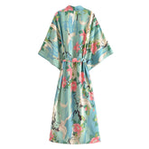 Green Crane Kimono